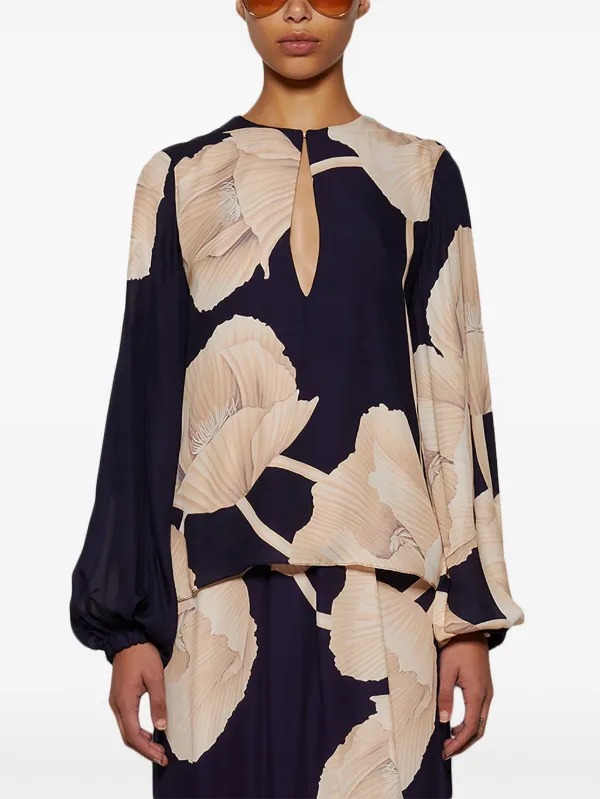 Johanna Ortiz Gotas Florales ブラウス | ブルー | FARFETCH JP