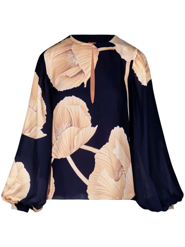 Johanna Ortiz Gotas Florales ブラウス | ブルー | FARFETCH JP
