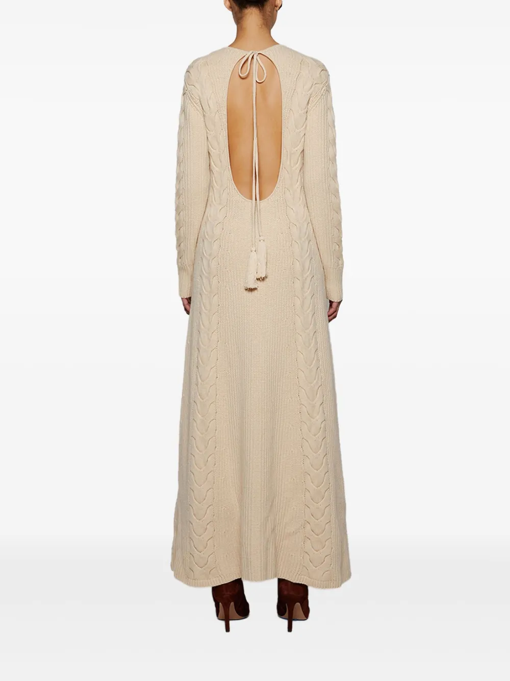 Johanna Ortiz Azure Horizons maxi-jurk Beige