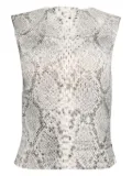 Alexander Wang snakeskin-print sleeveless top - White