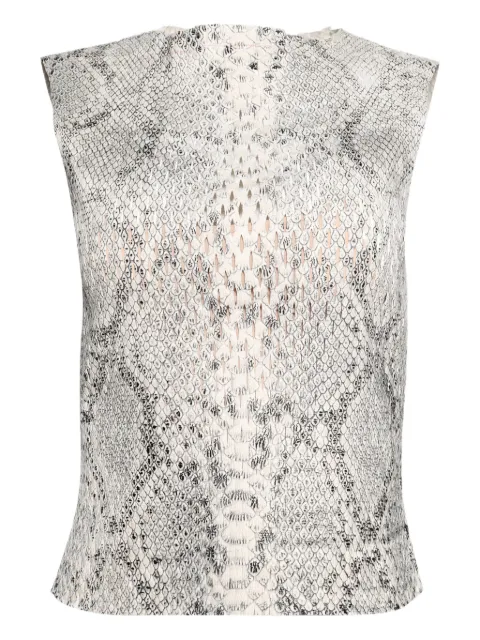 Alexander Wang snakeskin-print sleeveless top