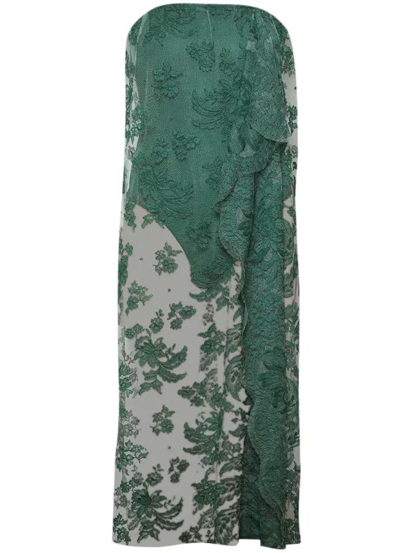 Christopher Esber Floating Lace Dress | Green | FARFETCH UZ Christopher Esber Floating Lace Dress | Green | FARFETCH UZ