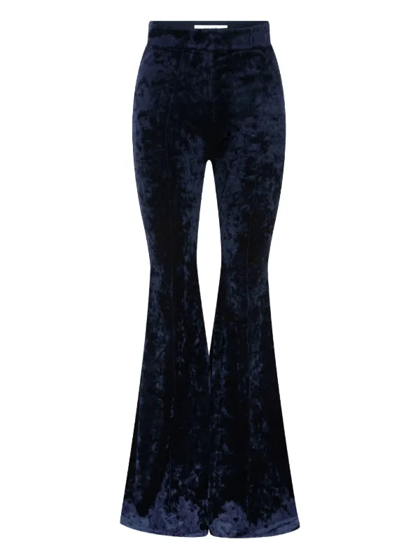 Alex Perry Velvet Trousers in Blue