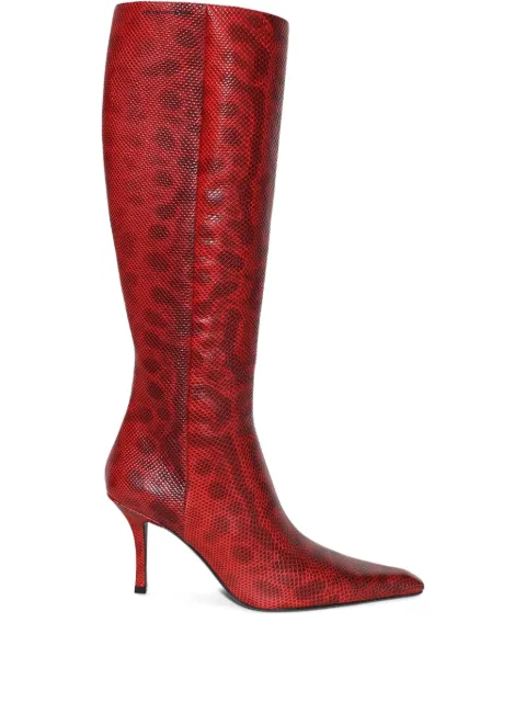 Alexander Wang Vivica snakeskin-effect high boots
