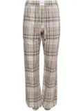 The Attico checked lounge trousers - Neutrals