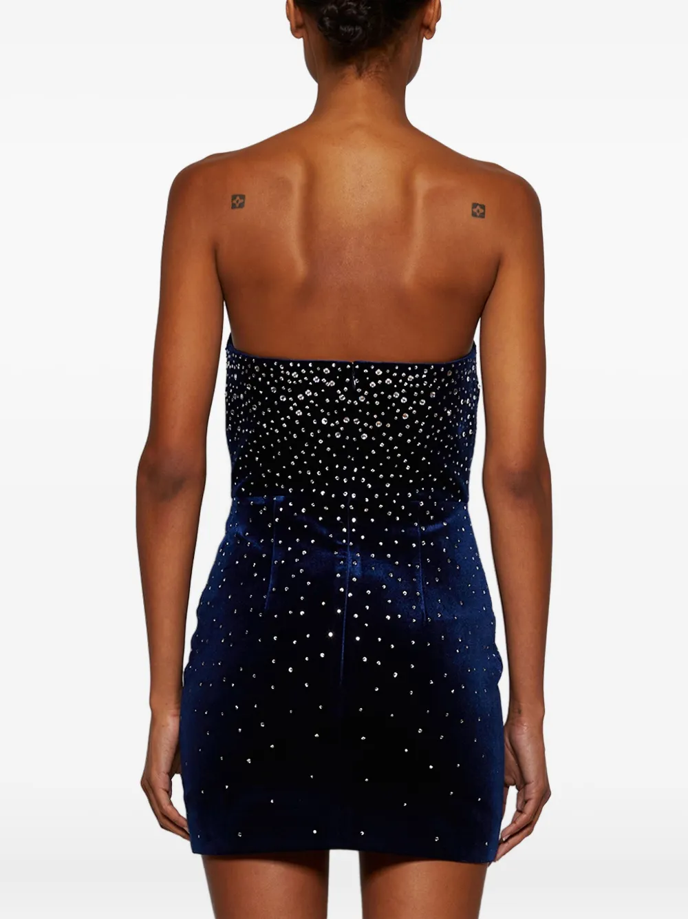 Alex Perry Mini-jurk verfraaid met kristallen Blauw