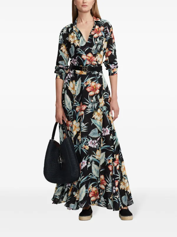 aniyah midi dress Ralph Lauren Women's Aniyah Print Linen Voile Day Dress