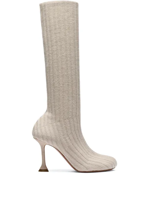 Amina Muaddi 90mm Veneda boots