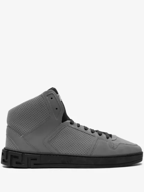 Versace tenis altos con motivo Greca
