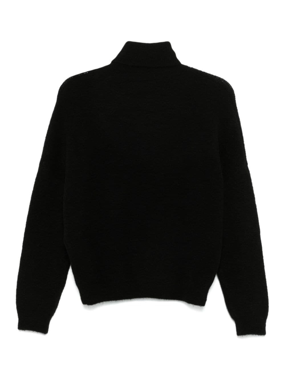 Transit roll-neck sweater - Zwart