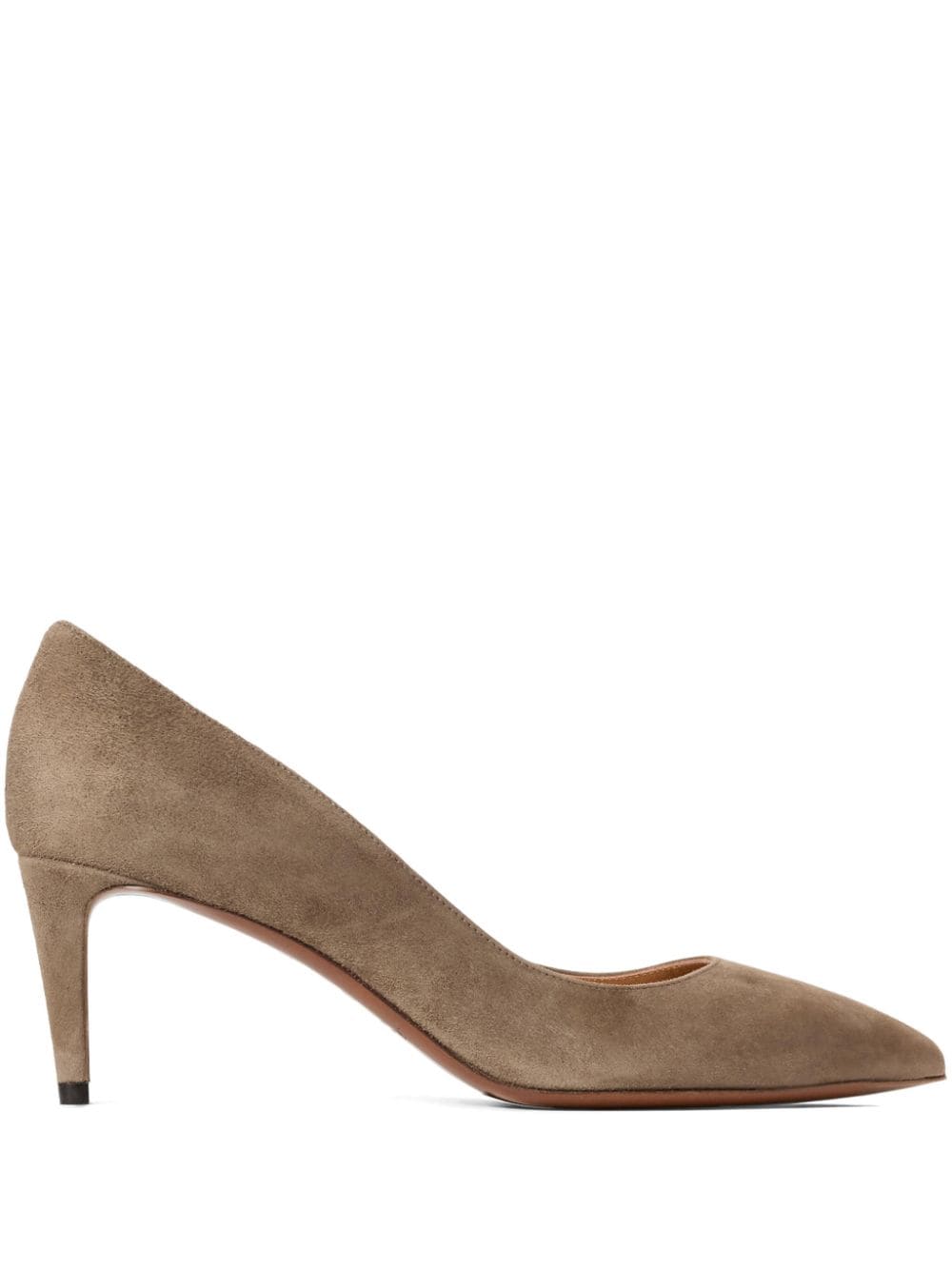 Ralph Lauren 60mm Dinah Suede Pumps In Neutrals