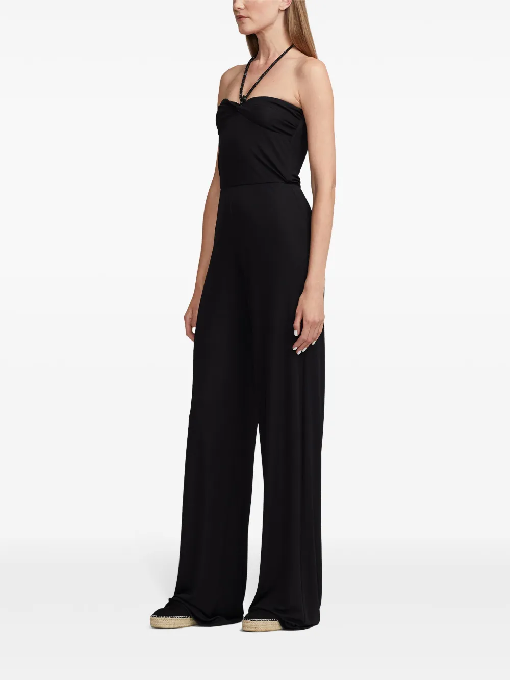 Ralph Lauren Collection Jumpsuit met halternek Zwart