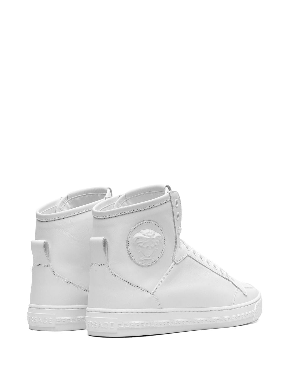 Versace high-top leather "White" sneakers