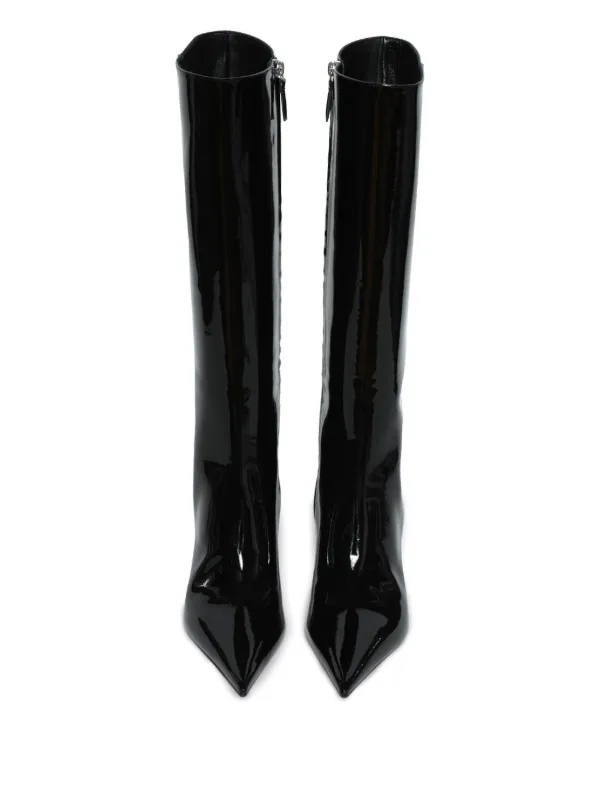 Amina Muaddi 90mm Barbara Boots | Black | FARFETCH
