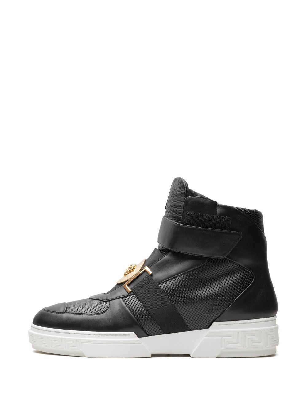 Versace High-top "Black" sneakers met Medusa-plakkaat Zwart