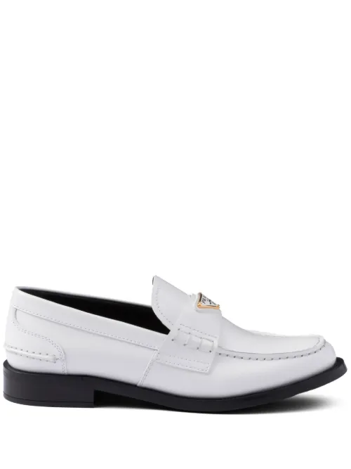Mocassins à fini brossé - Prada - Modalova