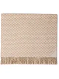 Prada jacquard-logo wool-cashmere stole - Neutrals
