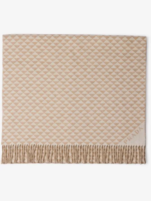 Prada Symbole wool-cashmere stole
