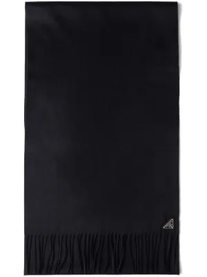 Prada シルクカシミア スカーフ | ブルー | FARFETCH JP