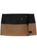 Prada two-tone cashmere miniskirt - Grey