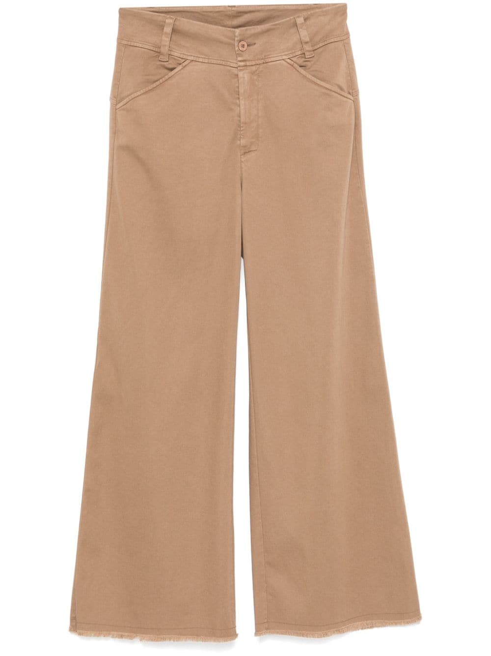 Shop Transit Wide-leg Trousers In Brown