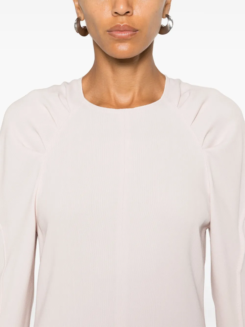Victoria Beckham Midi-jurk van crêpe Roze