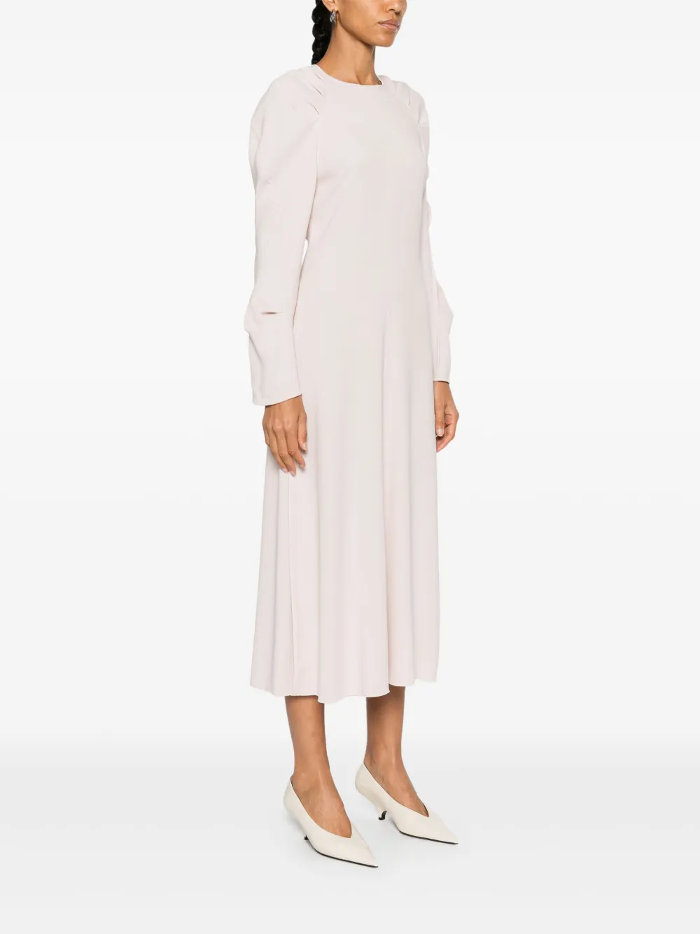 Victoria Beckham Midi-jurk van crêpe Roze