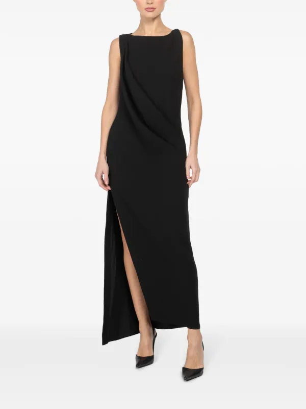 Brandon Maxwell Alina Maxi Dress | Black | FARFETCH