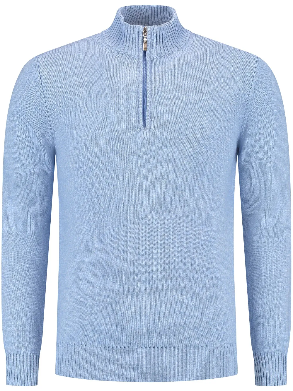 Doriani Cashmere half-zip cashmere jumper | Blue | Image 1