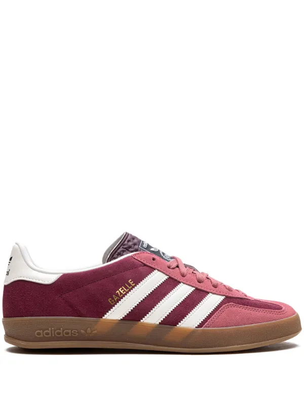 Burgundy adidas gazelle top