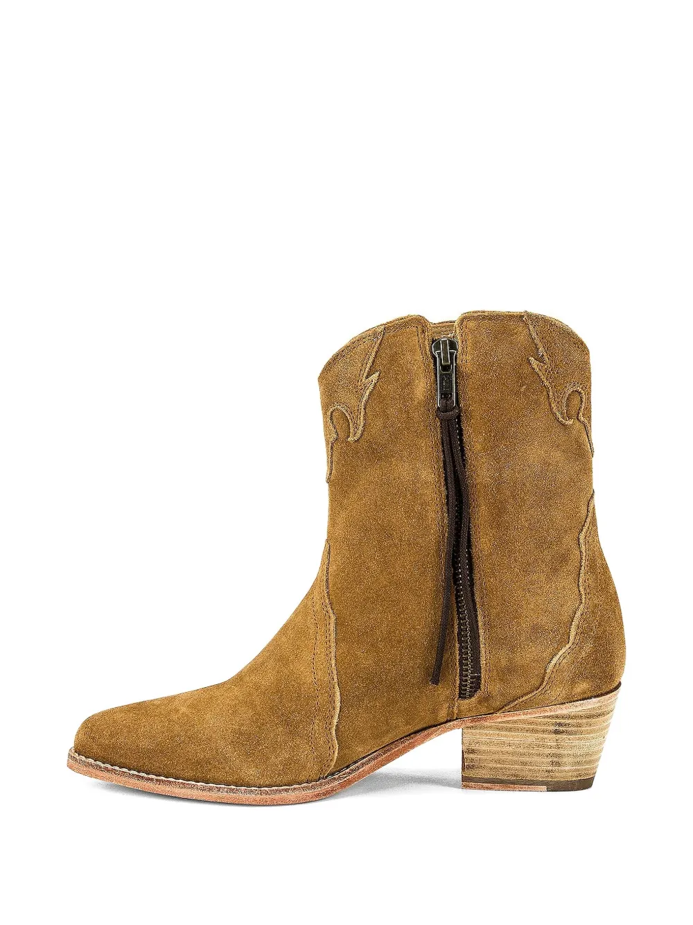 Free People New Frontier cowboylaarzen met borduurwerk Bruin