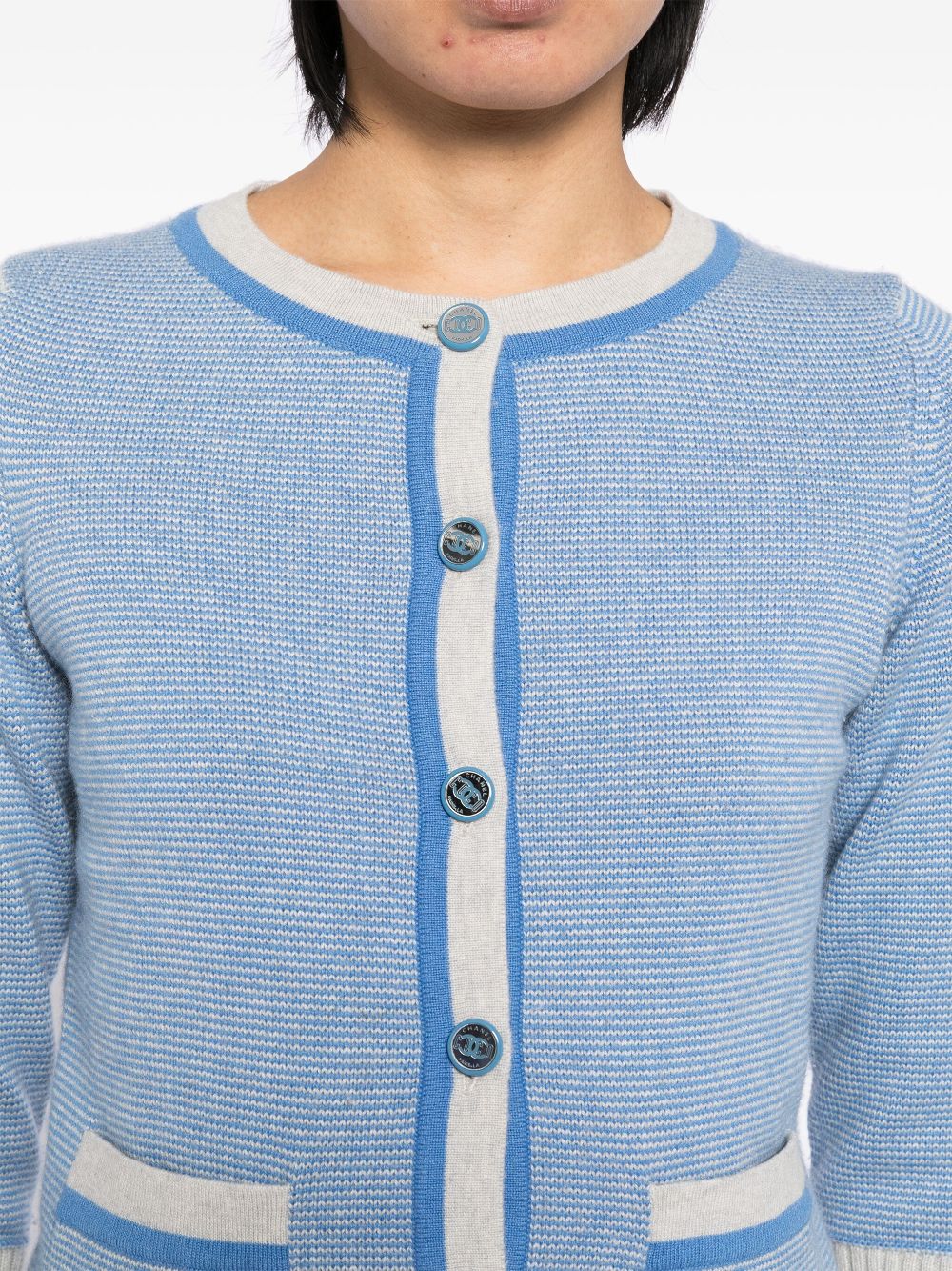 CHANEL 2008 round-neck cardigan Women