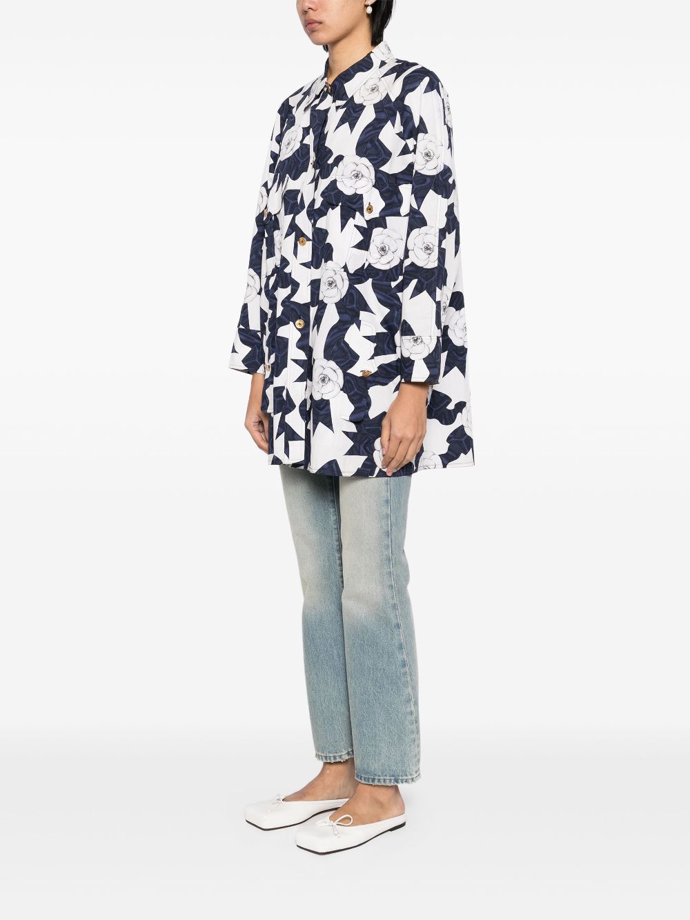 CHANEL 1990-2000 graphic-print shirt Women