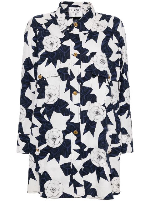 CHANEL 1990-2000 graphic-print shirt Women