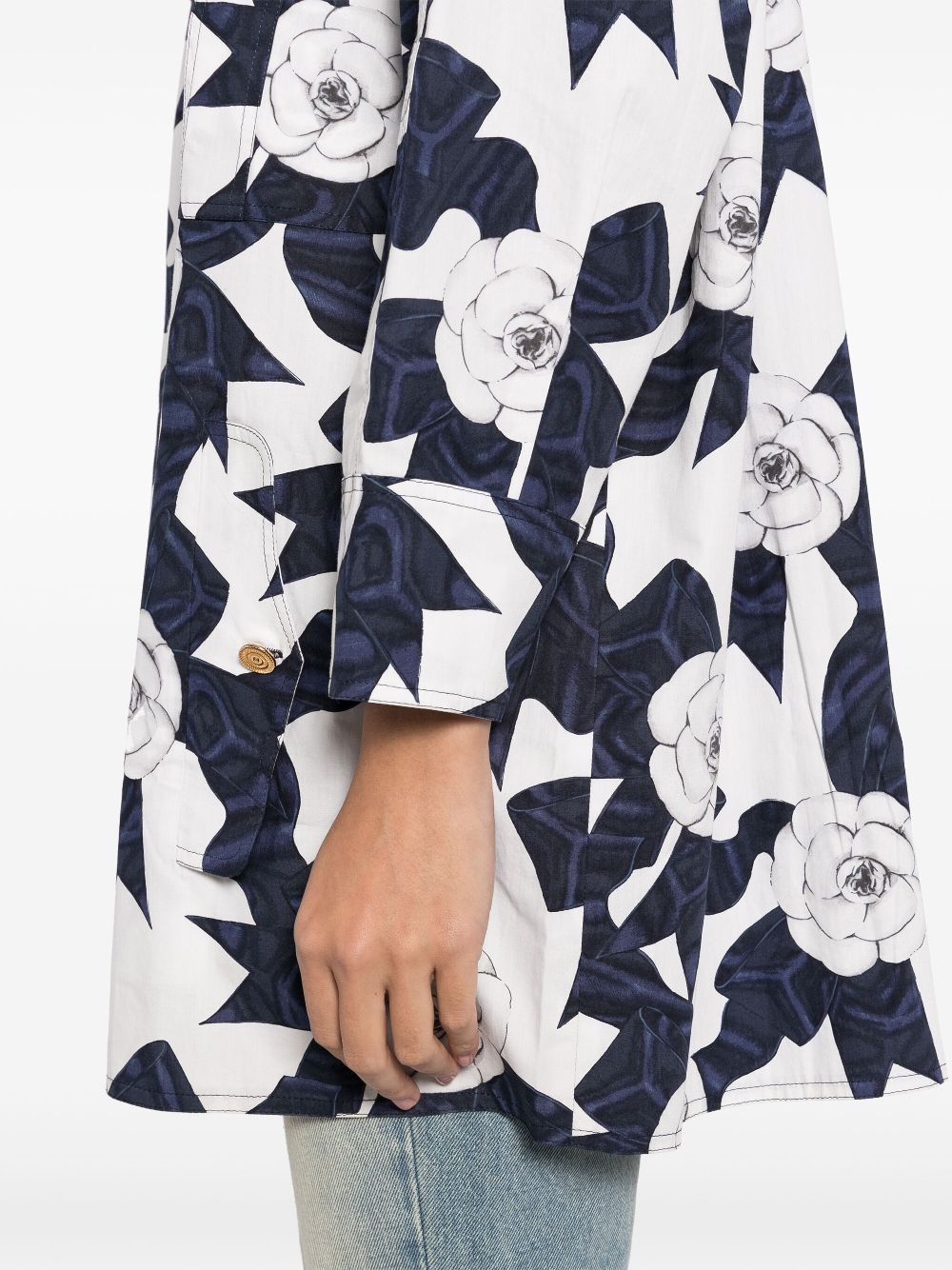 CHANEL 1990-2000 graphic-print shirt Women