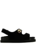 Valentino Garavani faux-fur sandals - Black