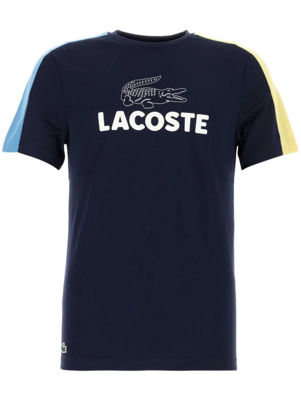 Shop Lacoste Colour-block T-shirt In Blue