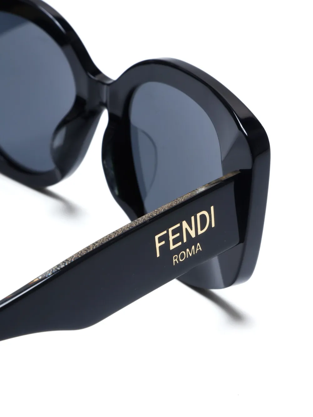 Fendi Pre Owned oversized frame Sunglasses Black FARFETCH UK