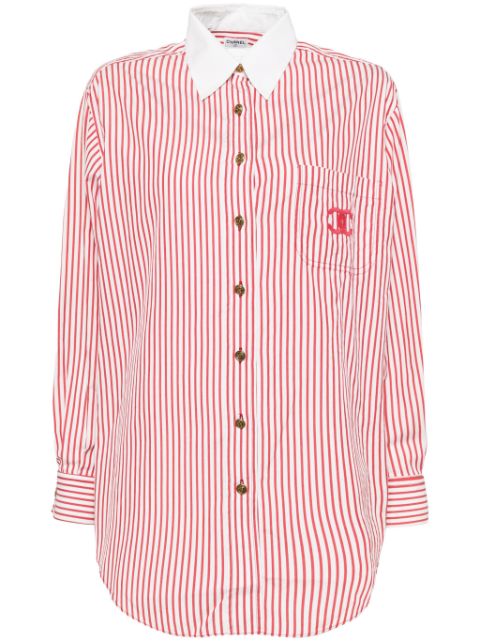 CHANEL 1990-2000 striped shirt Women