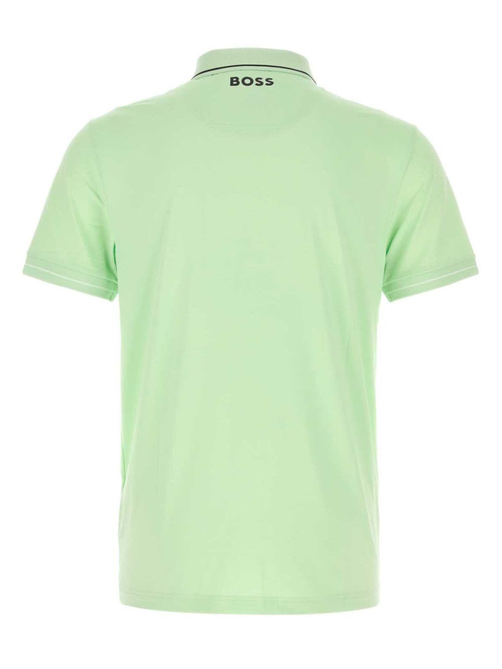 Shop Hugo Boss Stretch Polo Shirt In Green