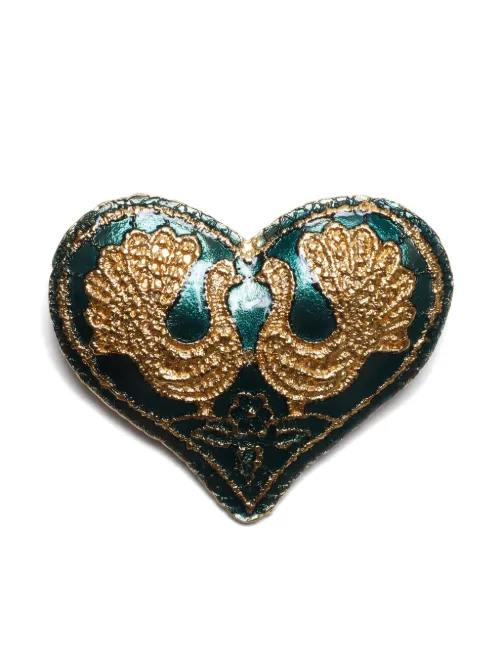 Broche cœur en métal - Saint Laurent Pre-Owned - Modalova