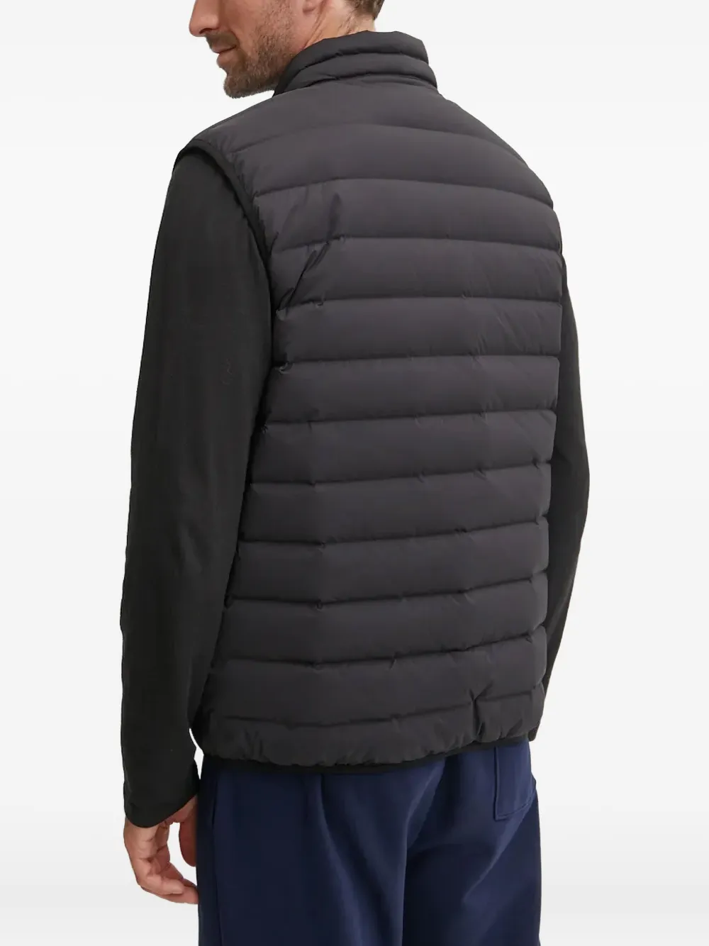 Ea7 Emporio Armani Jack met rits en logo Zwart