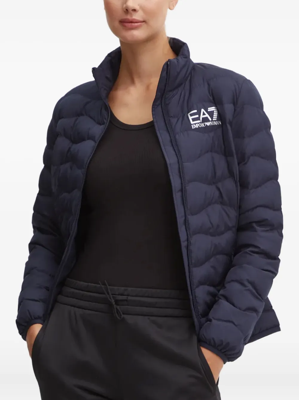 Ea7 Emporio Armani zip-up jacket - Blue