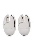 Tom Wood large Pebble earrings - Silver