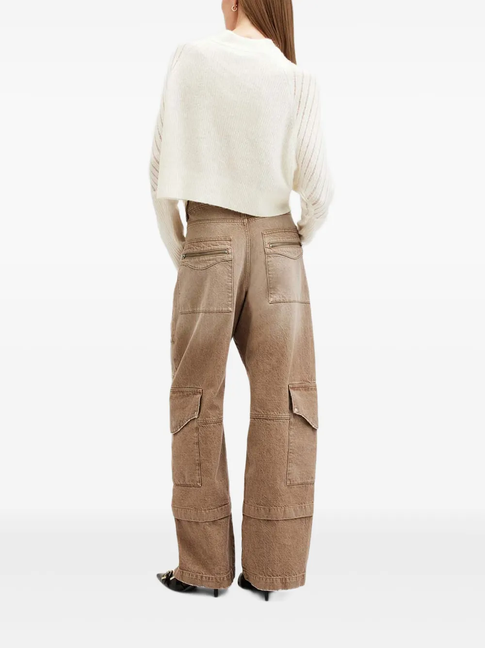  Allsaints Jersey Ridley A Rayas - Blanco 