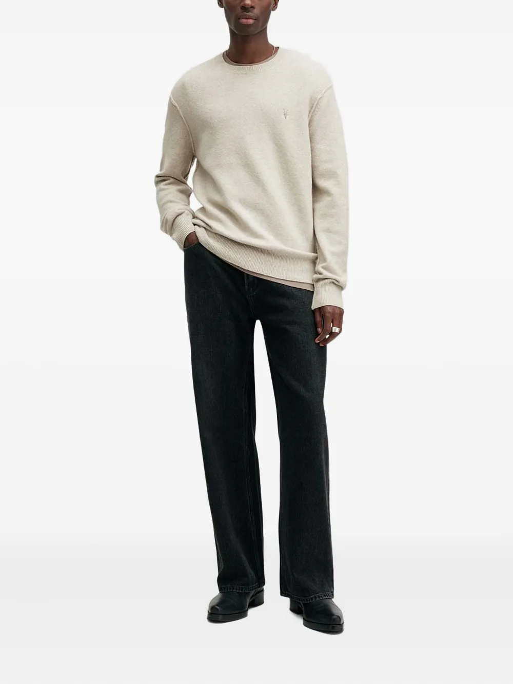 AllSaints Statten crew-neck sweater - Beige