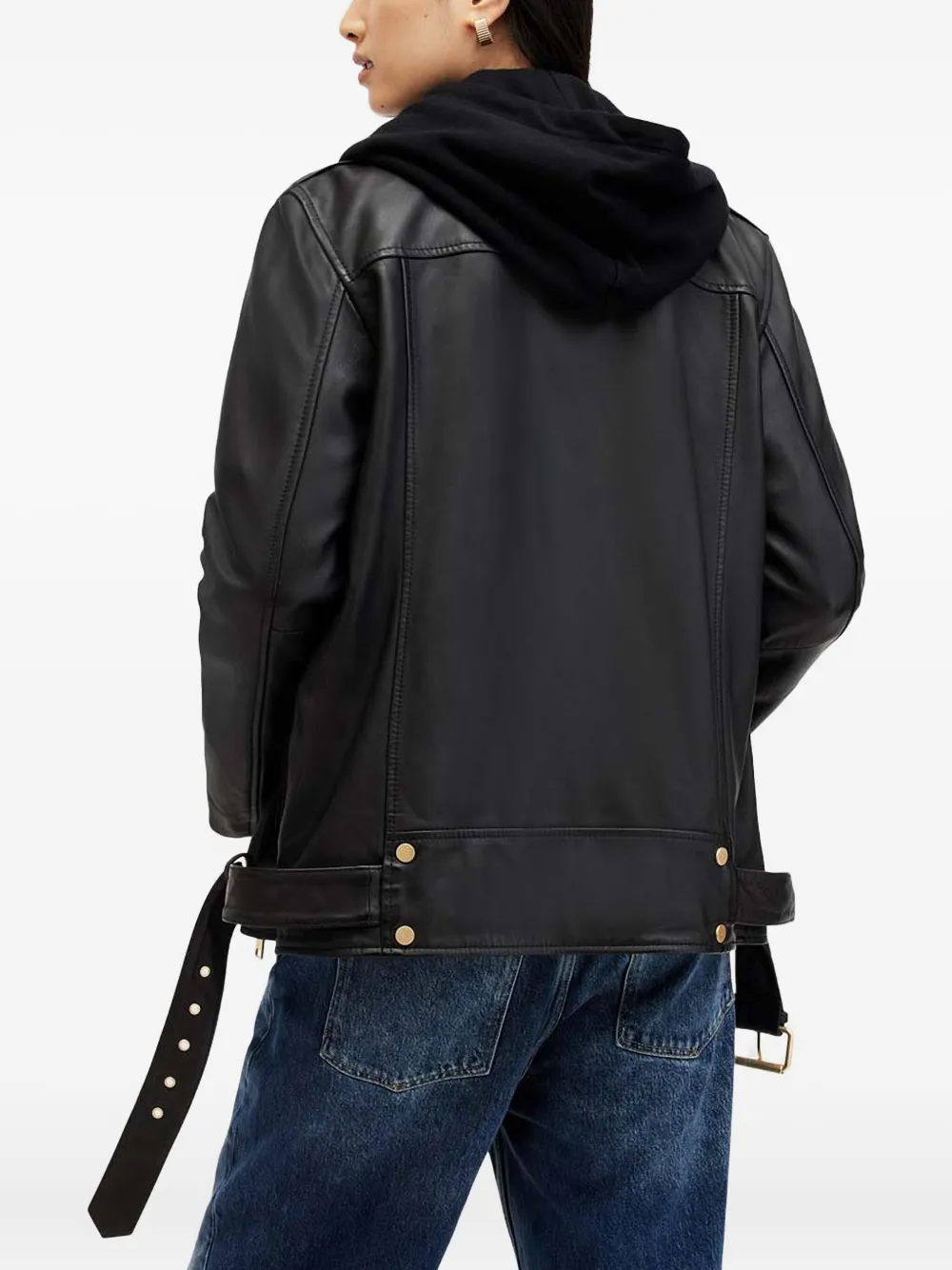 AllSaints Biller leather jacket | Biker Jackets | Image 2