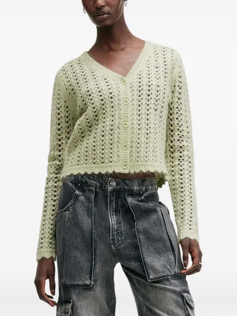 AllSaints Vivian button-front eyelet cardigan