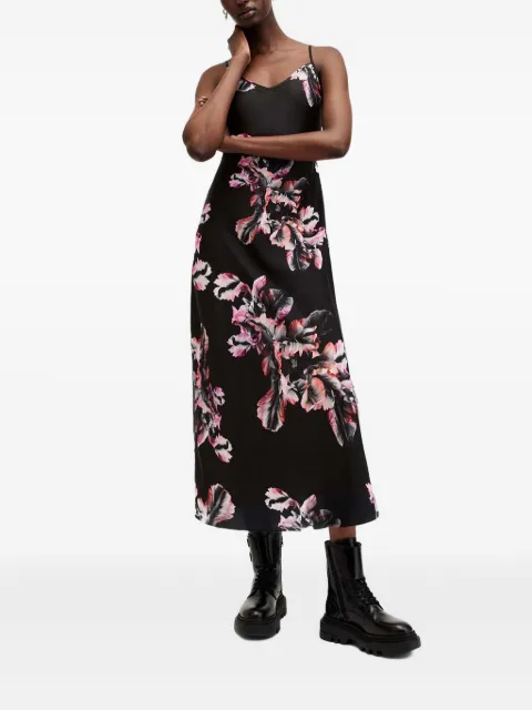 AllSaints Bryony floral-print slip dress