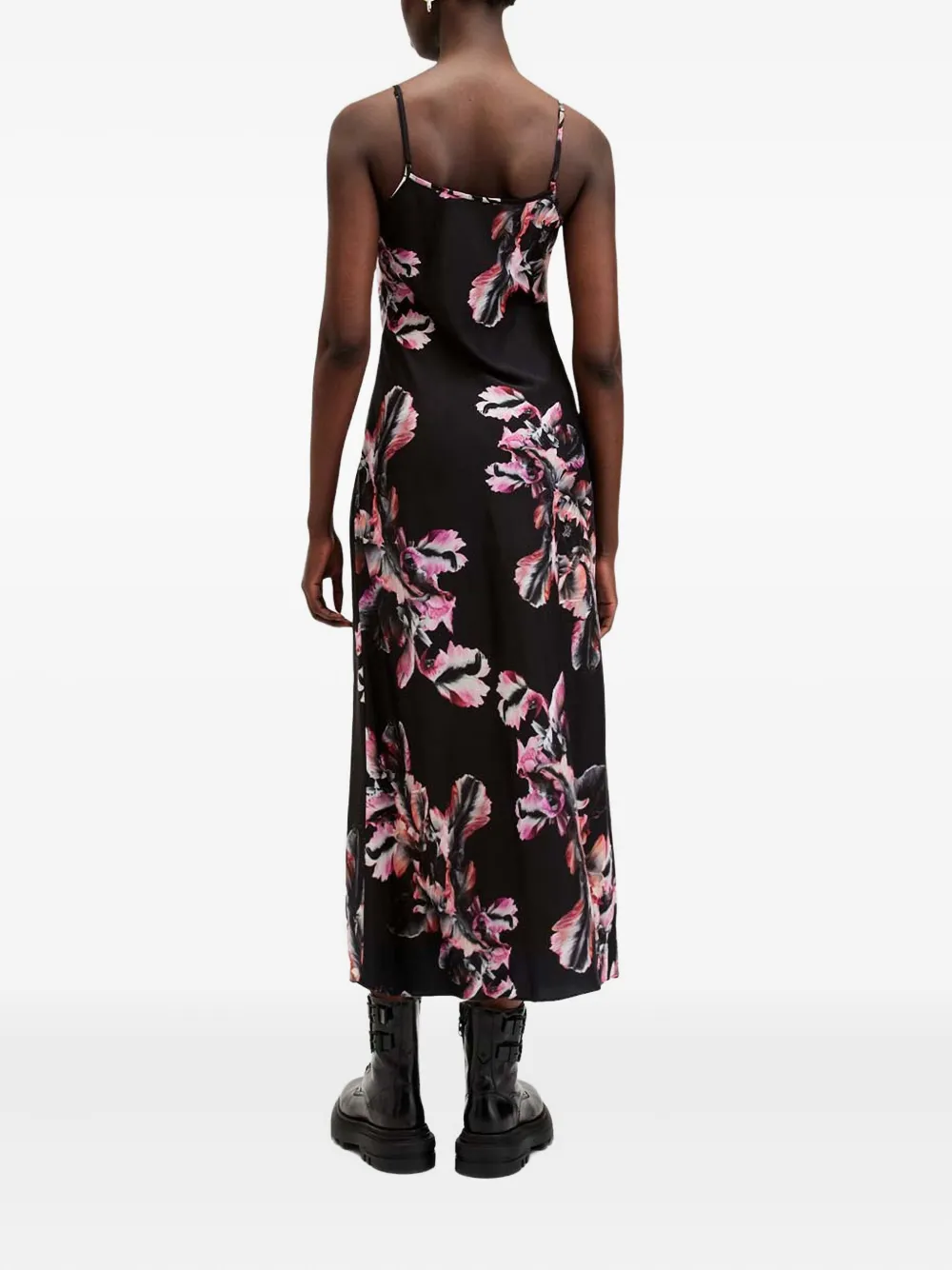 AllSaints Bryony jurk met bloemenprint Zwart